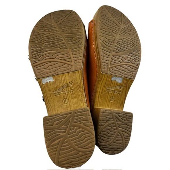 Dansko Giana Slide Sandal Clogs | Womens EU 39 (9 US) Tan Leather - Picture 8 of 11